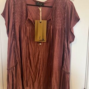 POL Women's pink/ burgundyTop